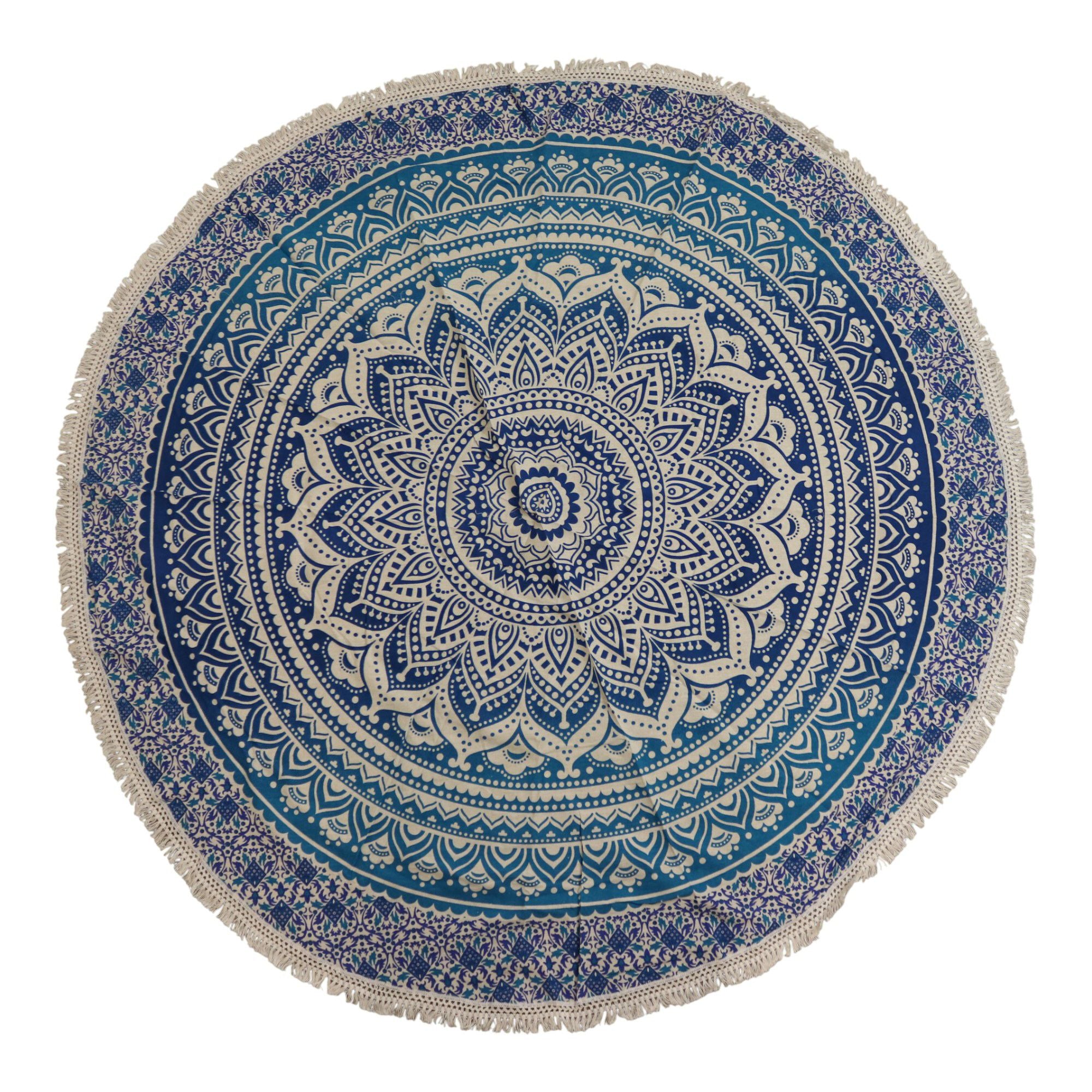 Mandala Roundy Art - Classic Blue