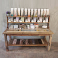 2.2m Standard Table with top shelf