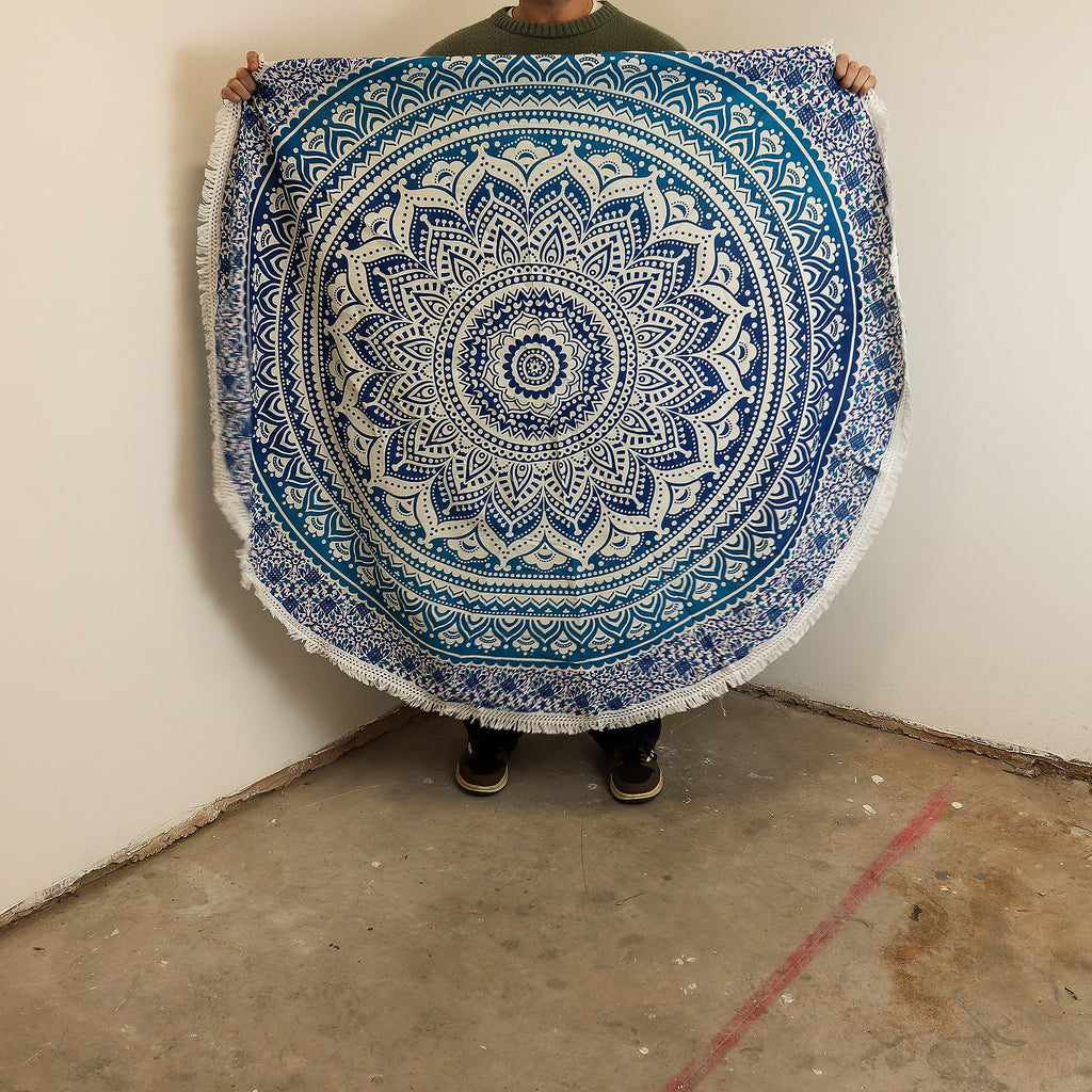 Mandala Roundy Art - Classic Blue
