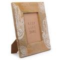 Hansa White - Large Mango Wood Picture Frame