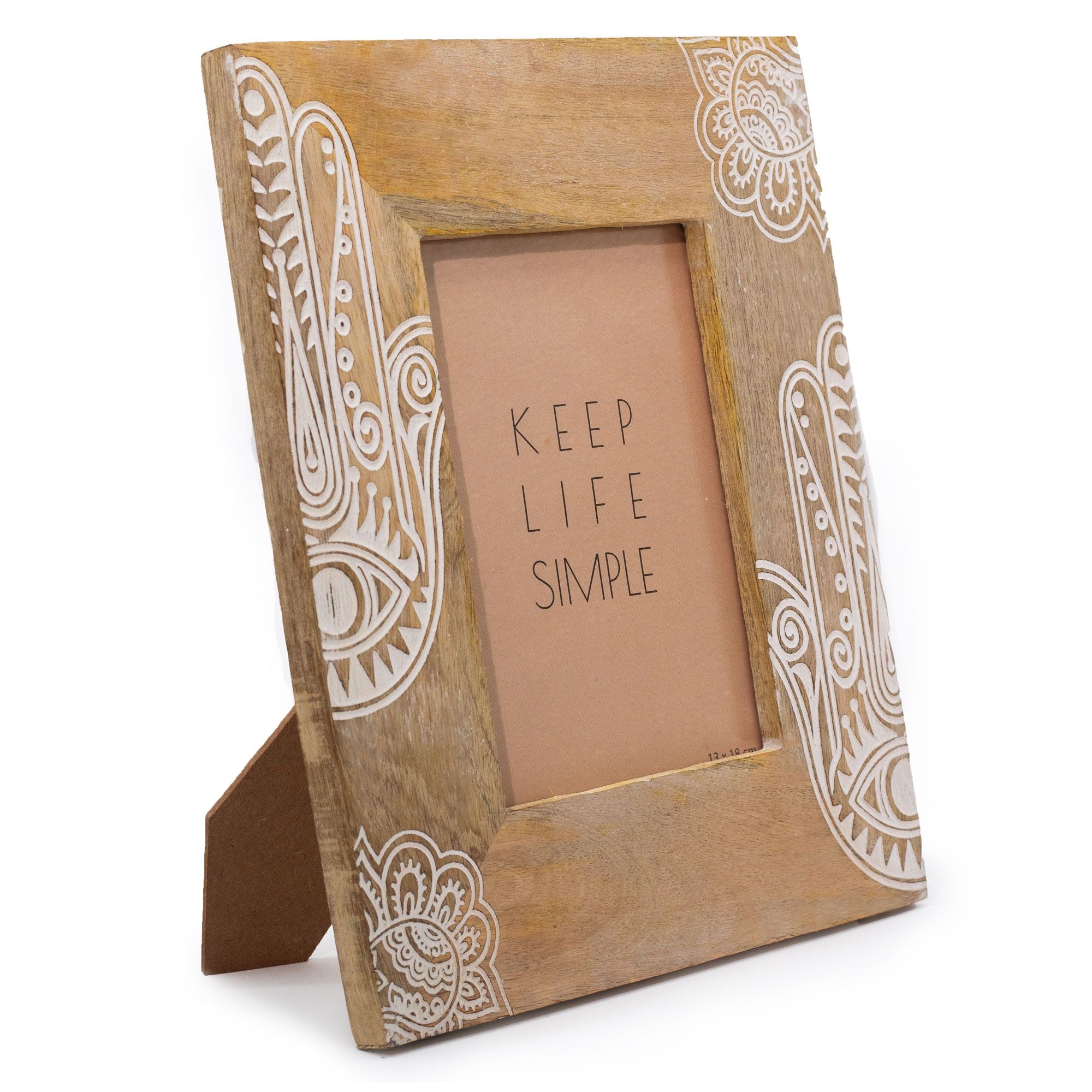 Hansa White - Large Mango Wood Picture Frame