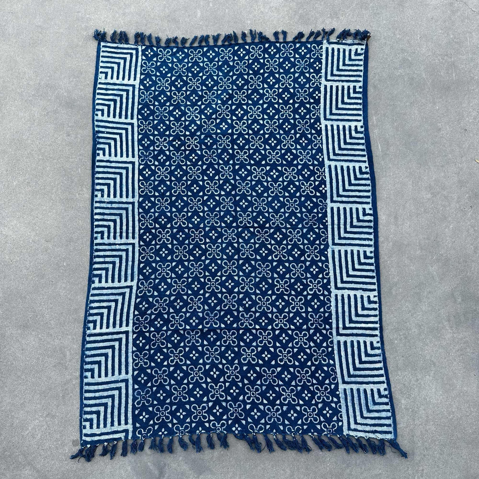 Handmade Indigo Throw - Kasba Tiles