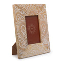 Buddha White - Medium Mango Wood Picture Frame