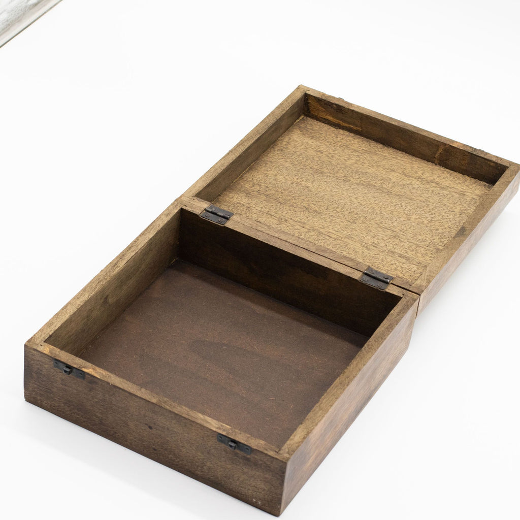 Mango Wood Keepsake Box - Moon Phase Goddess - Extra Large