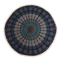 Mandala Roundy Art - Peacock Blues