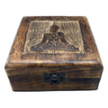 Mango Wood Keepsake Box - Buddha - Square