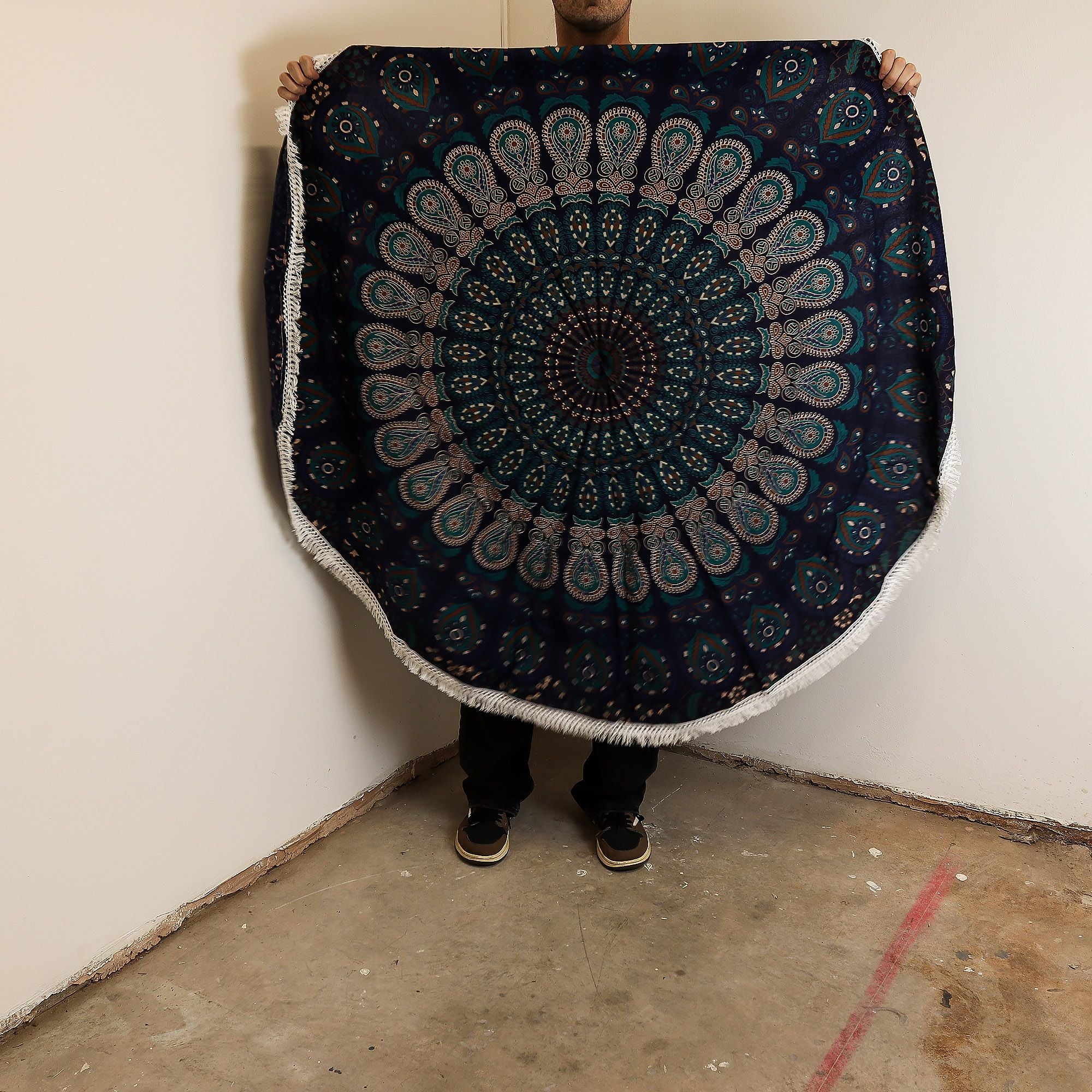 Mandala Roundy Art - Peacock Blues