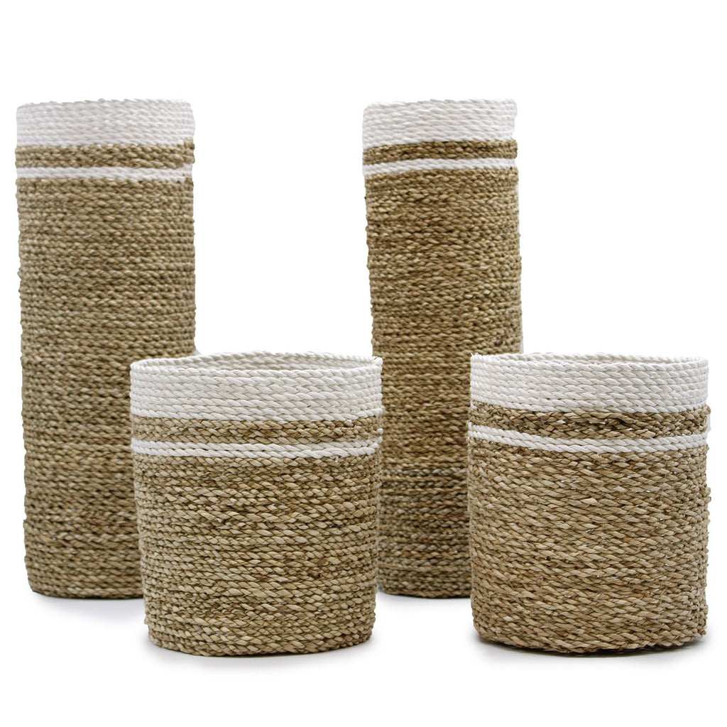 Seagrass Home Set – 2 Vases & 2 Storage Bins