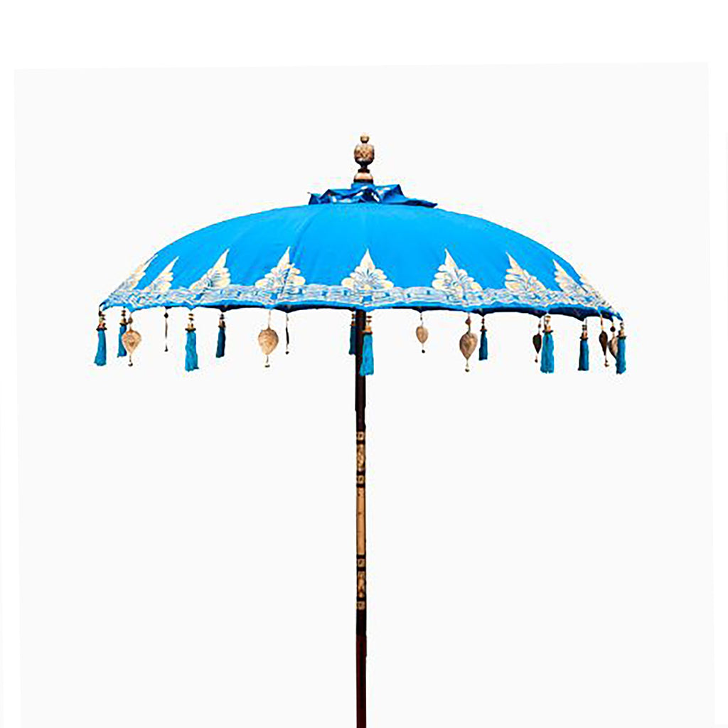 Hand-crafted Balinese Parasol Turquoise