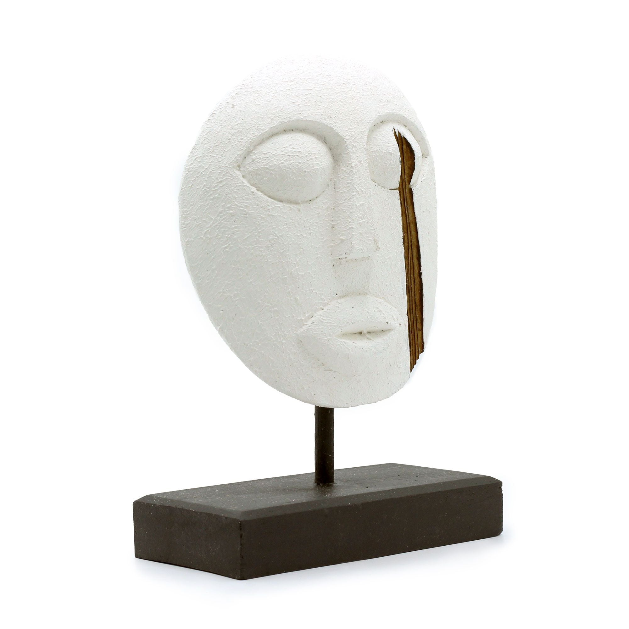 Timor Tribal Decorative Mask - White
