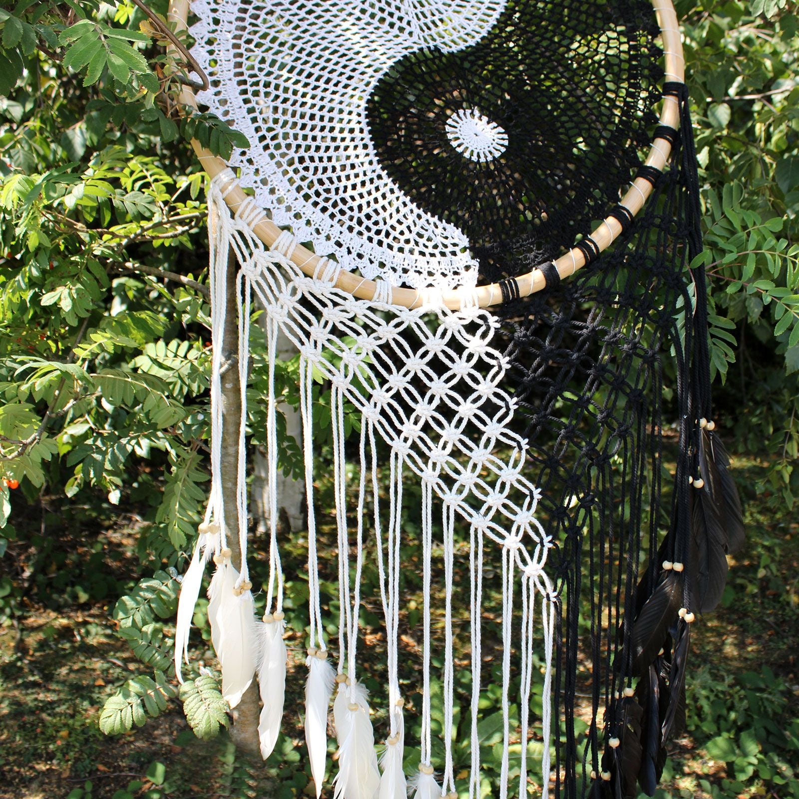 Bali Dream Catcher Ying Yang 50cm
