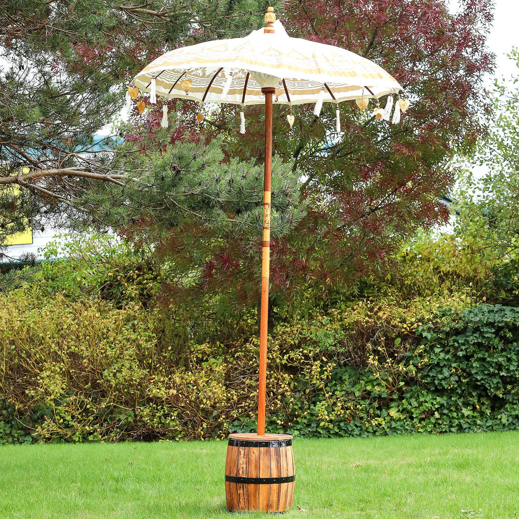 Hand-crafted Balinese Parasol Natural