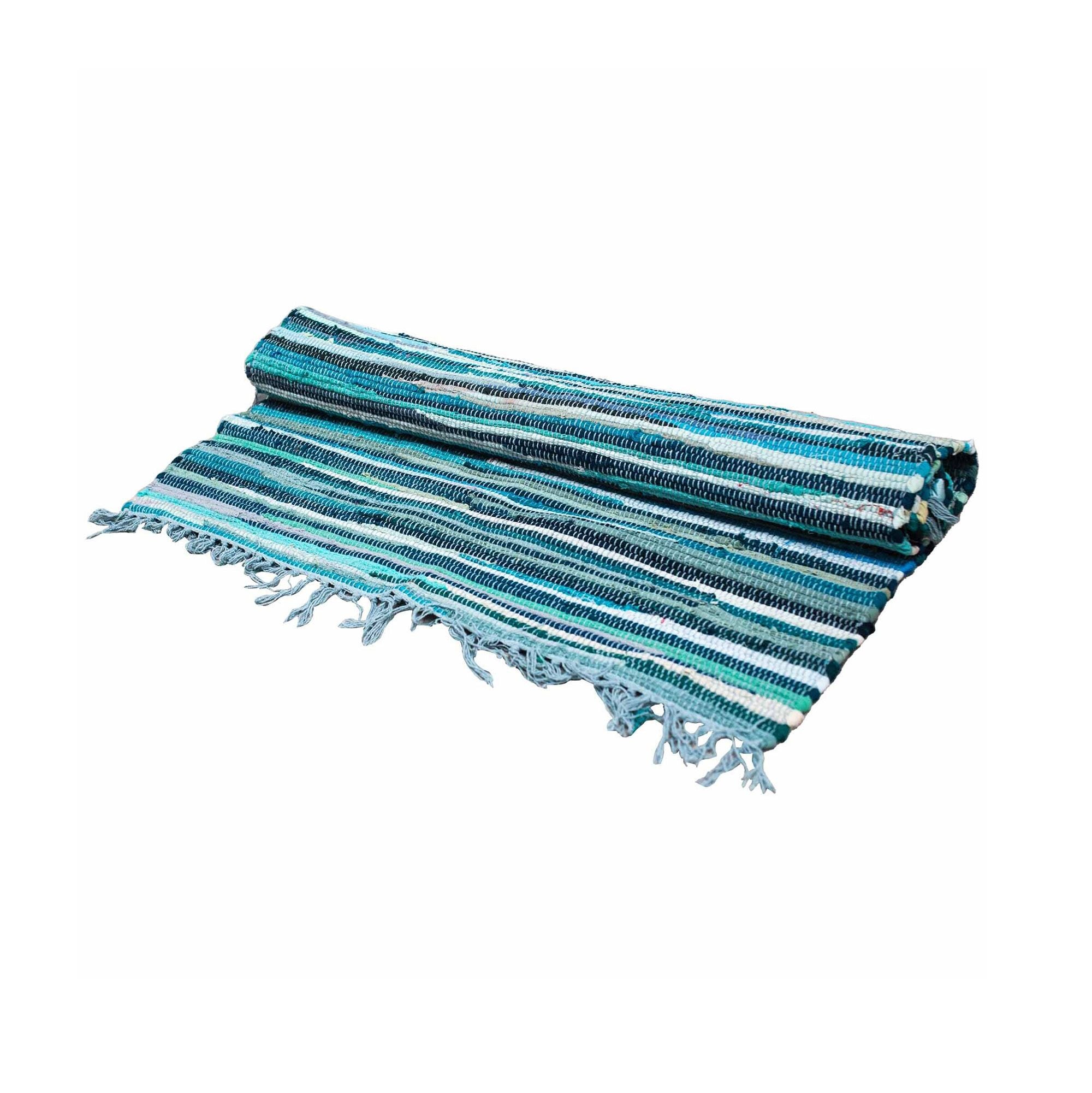 Rag Rug - Aqua Blues