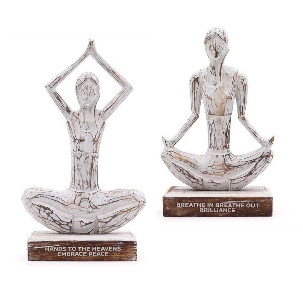 Yoga Ladies - Set of 2 - Whitewash